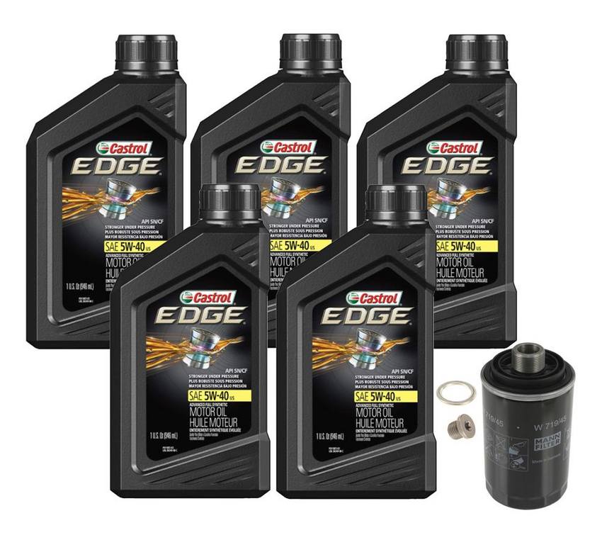 VW Engine Oil Change Kit - (5W-40) (5 Quart) (Edge) N91167901